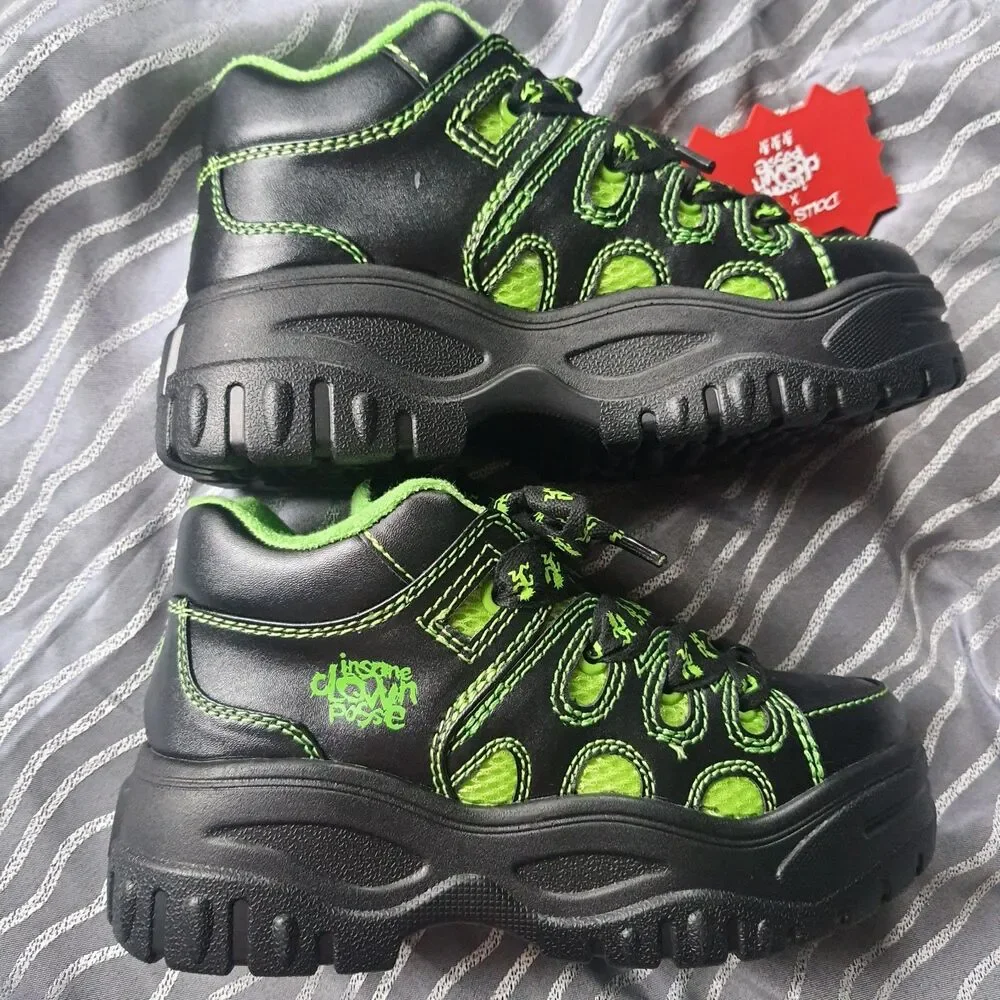 ICP X Dolls Kill Hatchetman Sneakers Sz 6 Insane Clown Posse Platform Rave Shoes